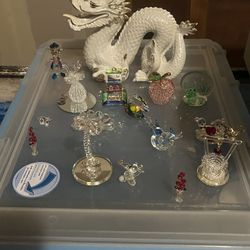 Swarovski Crystal And Other Misc Glass Figure Collection