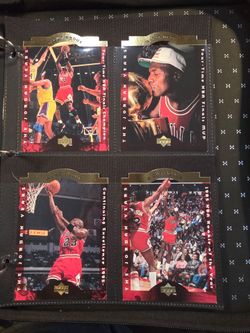 Michael Jordan 1996 Upper Deck Oversized Card Collection - A Cut Above Complete Set + Greater Heights