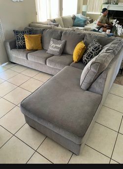 Beautiful Grey sectional couch from Ashley Furniture