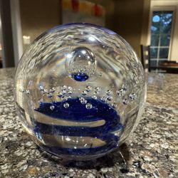 3” Vintage Art Glass Paperweight