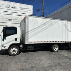2012 ISUZU NPR HD GAS V8 18FEET BOX TRUCK WITH LIFT GATE 