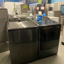 Samsung Top Load Washer And Gas Dryer GE