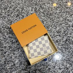 Beige and Navy Wallet