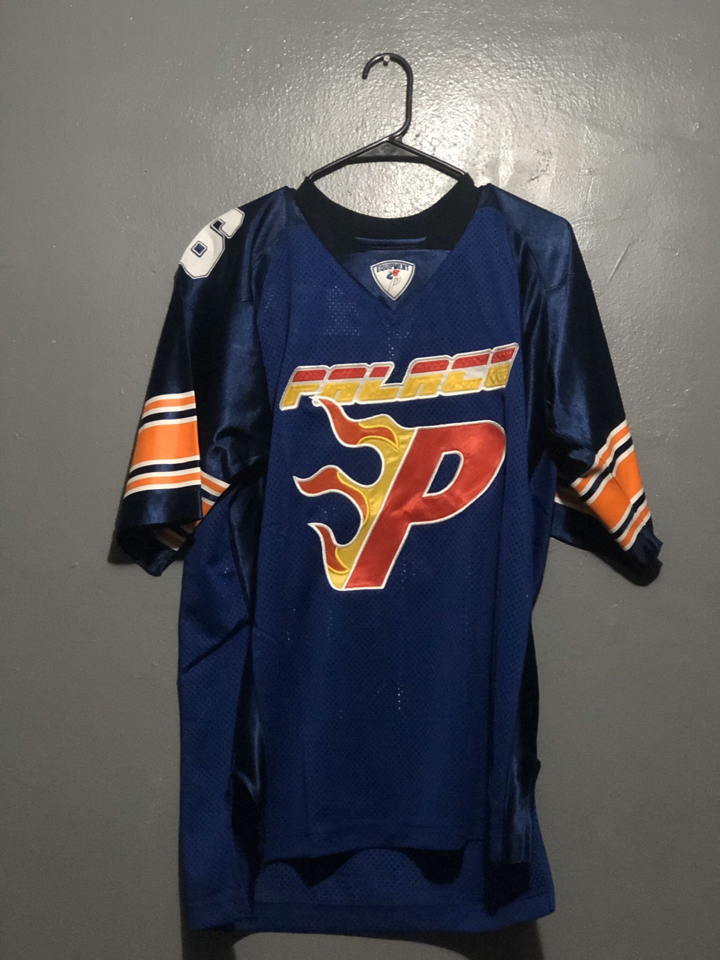 Palace Flaming P American Football Jersey Grey Men's - FW19 - US