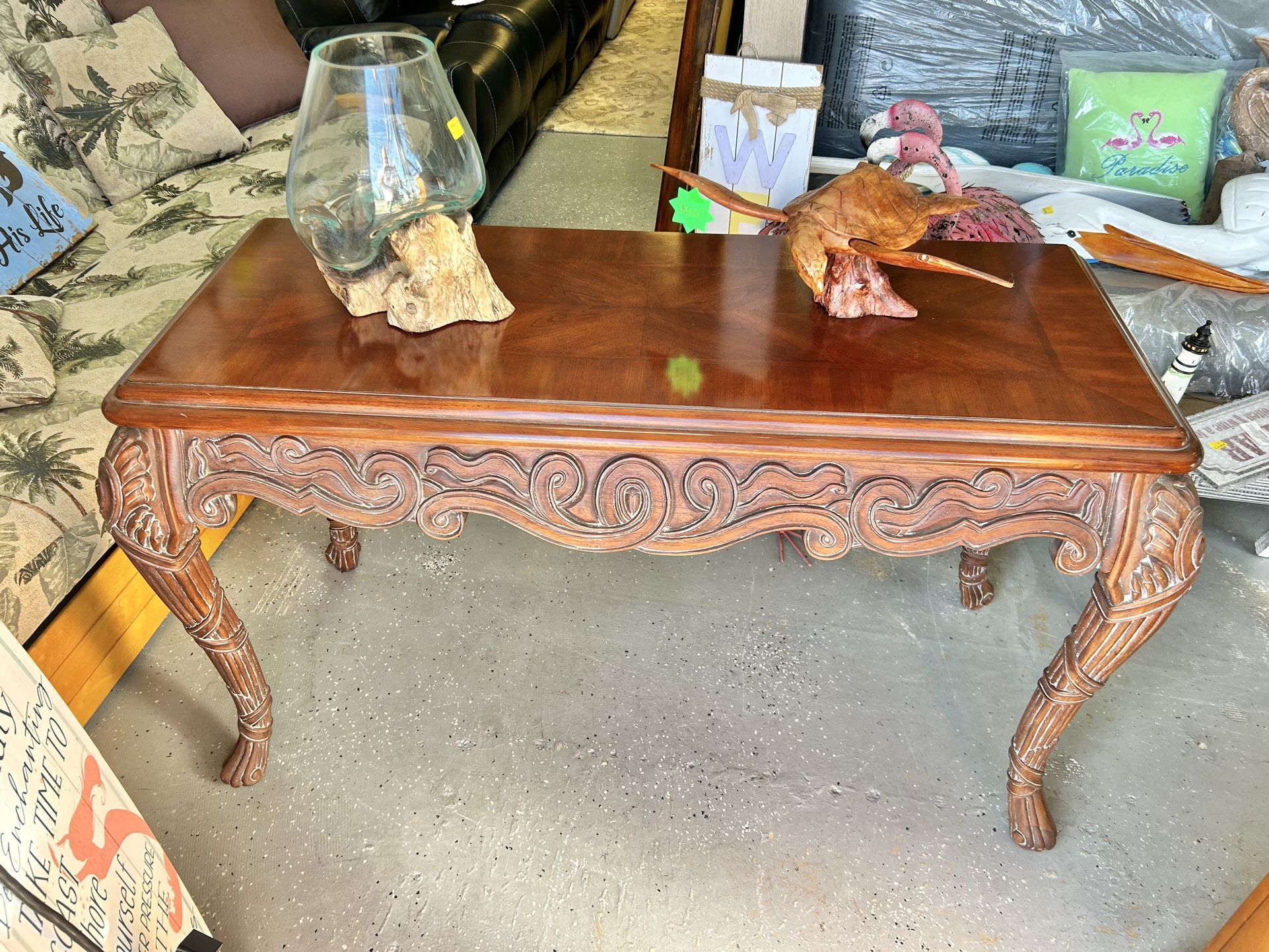 Carved Console Table