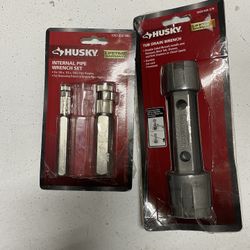 Husky Tub Drain Wrench & Internal Pipe Wrench Set