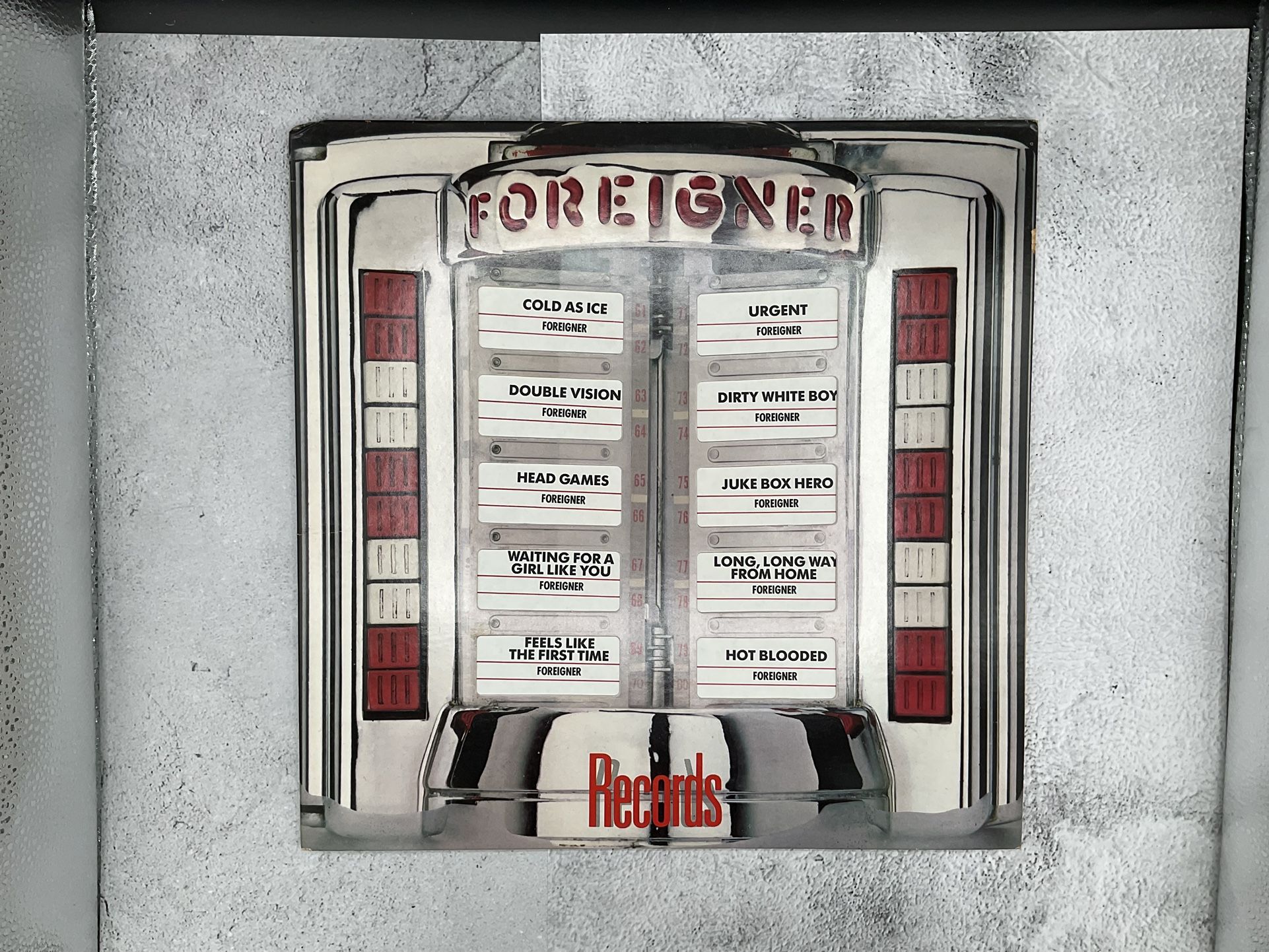 Foreigner “Records” Album Vinyl LP
