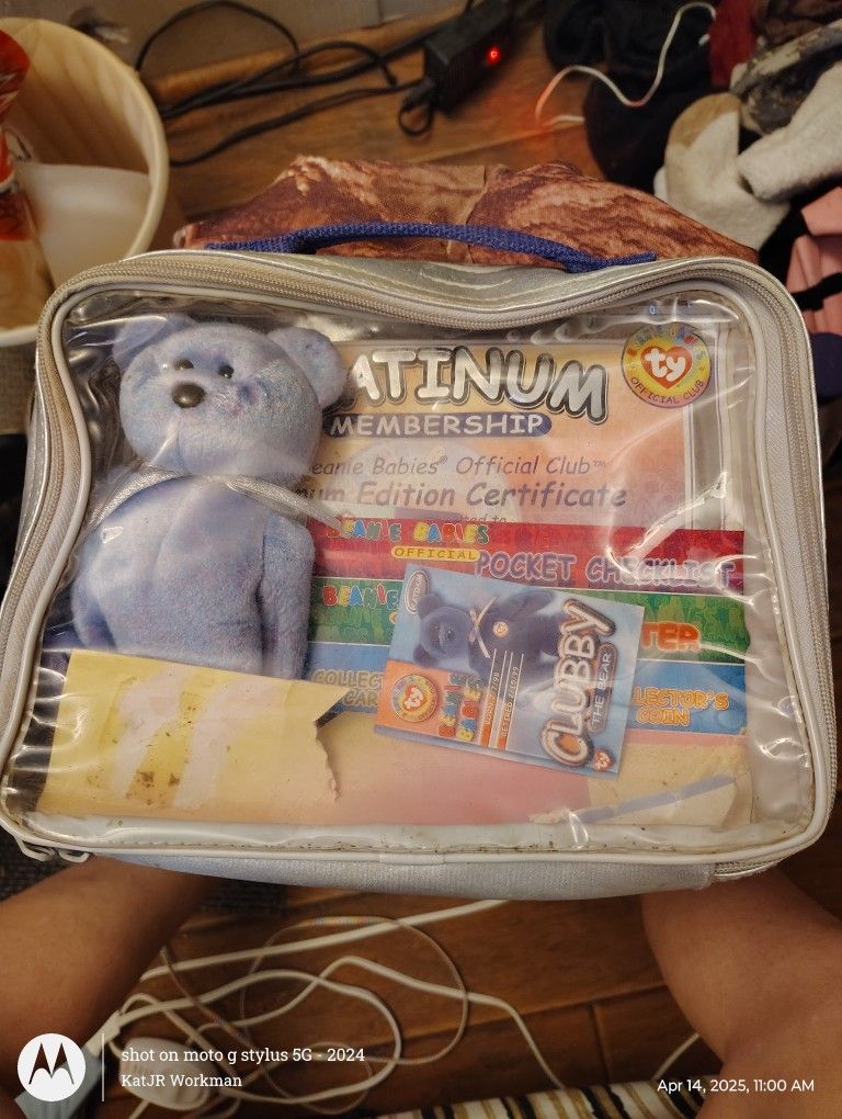 Clubby Beanie Baby Platinum Edition