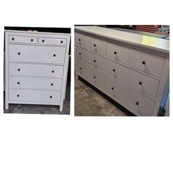 White ikea hemnes set