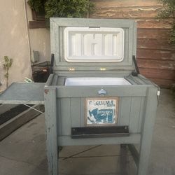 Wooden Ice Chest 