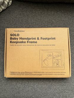 KeaBabies SOLO Baby Handprint & Footprint Keepsake Frame