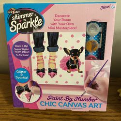 Nib Shimmer N’ Sparkle Paint By Number Chic Canvas Art