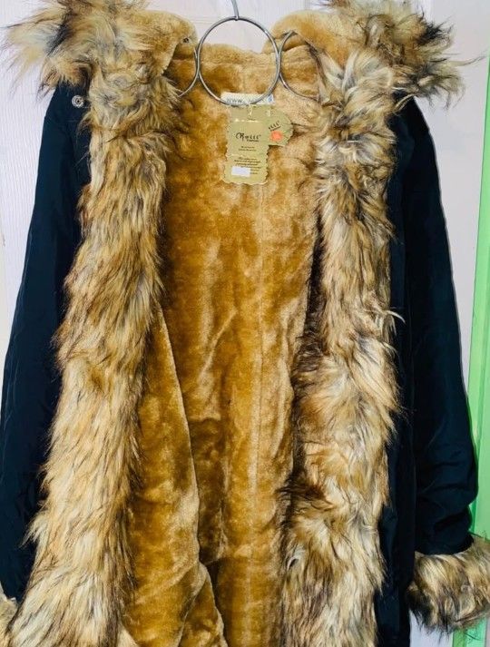 Fashion Fur Jacket Coat NEW