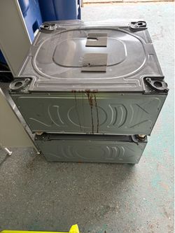 2 x Samsung Grey Washer & Dryer Pedestals 27”