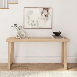 BRAND NEW Casablanca Solid Wood Console Table Blonde, 32" H x 66" W x 12" D