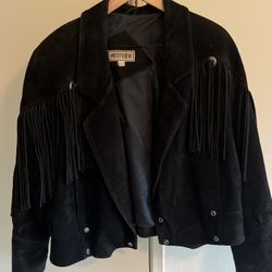 100% Suede Fringe Jacket 