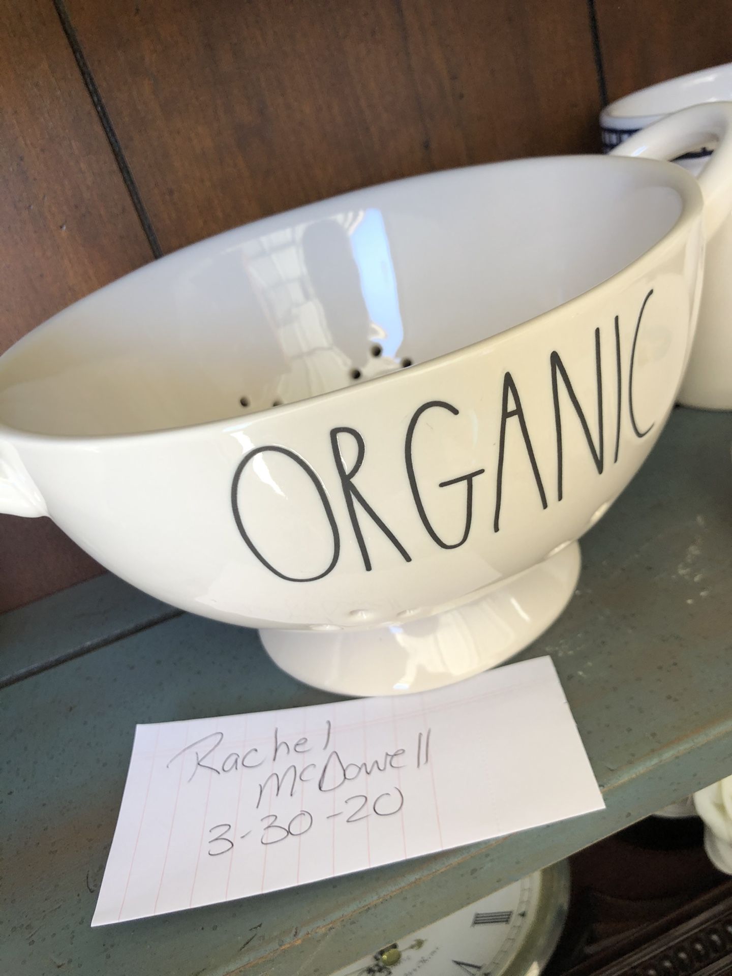 Rae Dunn ORGANIC Colander new - local pick up $23