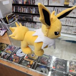 Pokemon Build-A-Bear 14" Jolteon Plush 2020 Eeveelution no Sound Stuffed Animal