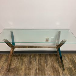 Contemporary Glass Side Table