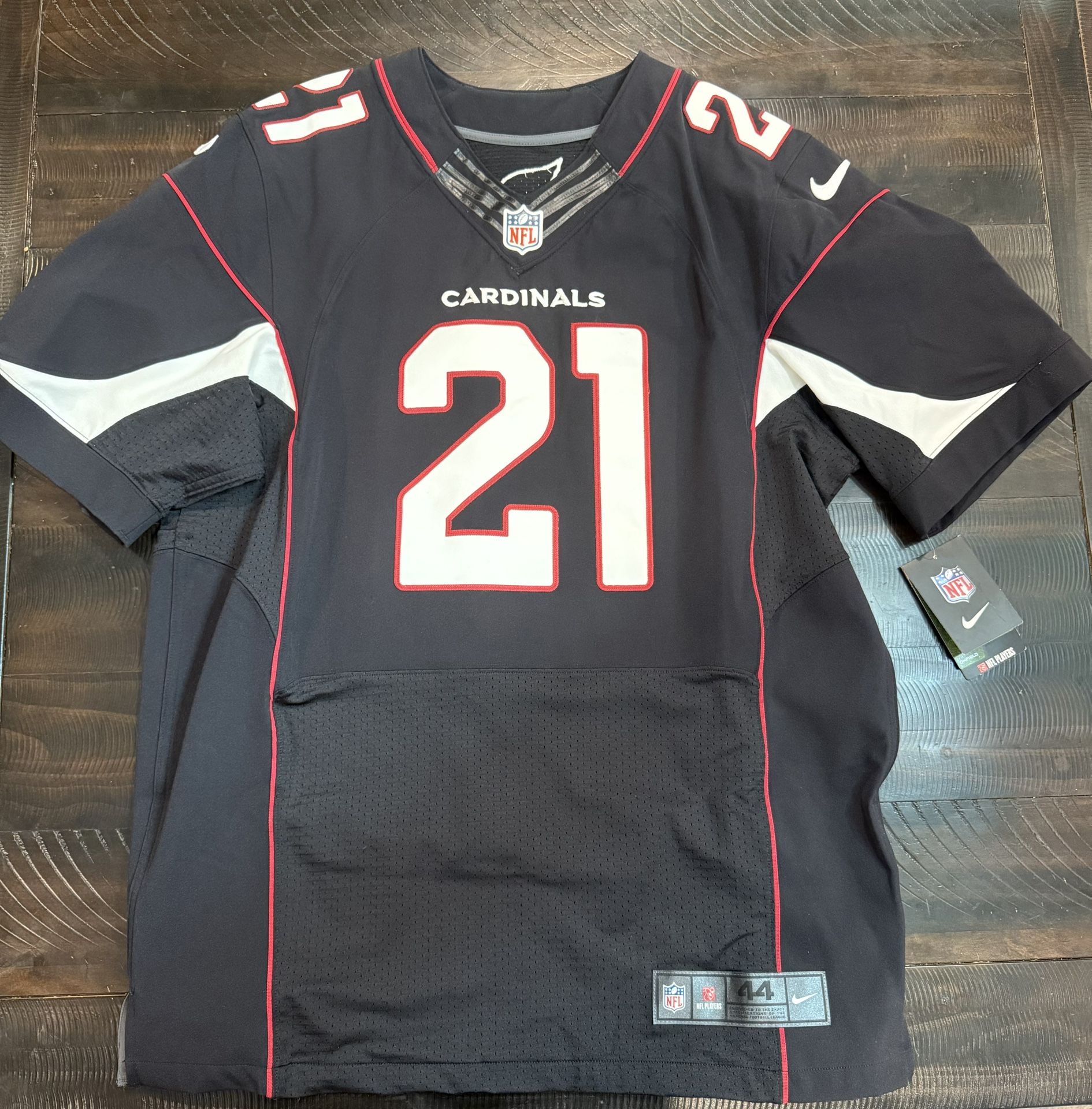 Mens Arizona Cardinals Patrick Peterson Nike Black Elite Jersey SZ 44