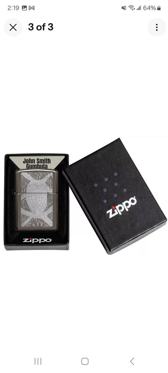 Zippo Special Edition John Smith Gumbula. Brand New Lifetime Guarantee