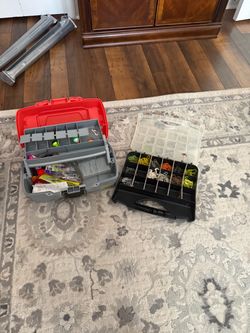 Fishing Tackle Boxes Loaded with Tackle