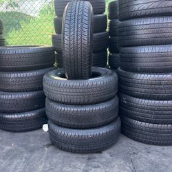 265/70R17 BRIDGESTONE A SET OF FOUR USED TIRES 