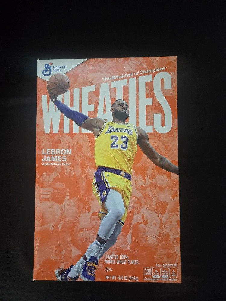 Labron James WHEATIES CEREAL BOX