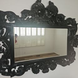 Large Black Wall  Mirror 