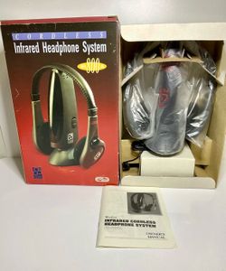 Wireless Cordless Infrared Headphone System IR800A