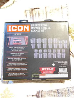 ICON sockets set  1/2in