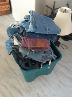 Tote load of Denim pants