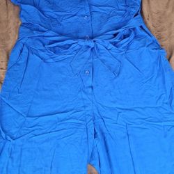 Nine West Button Front Jumpsuit
