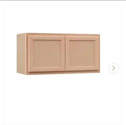 ☀️#5344 Recessed Panel 36 in. W x 12 in. D x 18 in. H Assembled Wall Bridge Kitchen Cabinet in Unfin
