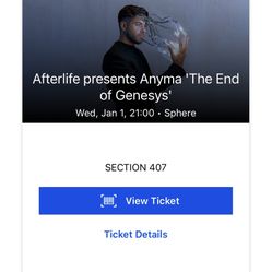 Anyma The End of Genesys Concert Ticket