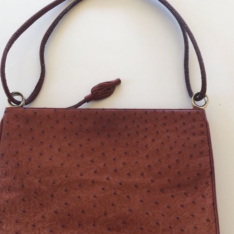 Vintage Ostrich Leather Fendi Purse