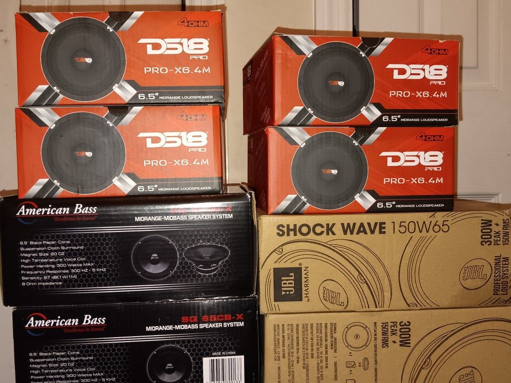 New 6.5" & 8" Loudspeakers & Tweeters 