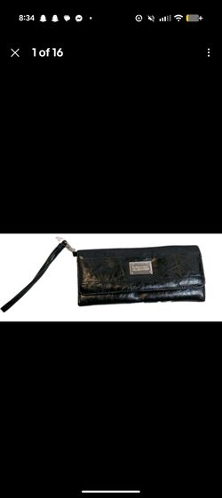 Kenneth Cole Reaction Black Wristlet Wallet