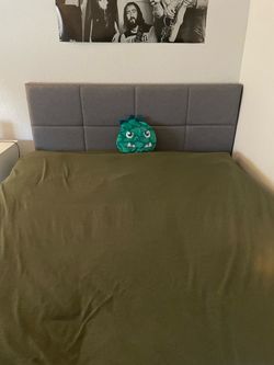 Grey Headboard & Bed frame for Full Sized Bed