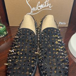 Men’s Multi-Gold Spikes Boat Shoes