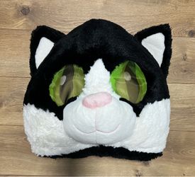 Plush Cat Head Costume Mask Hat