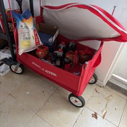 Radio Flyer Fold Wagon With Canopy