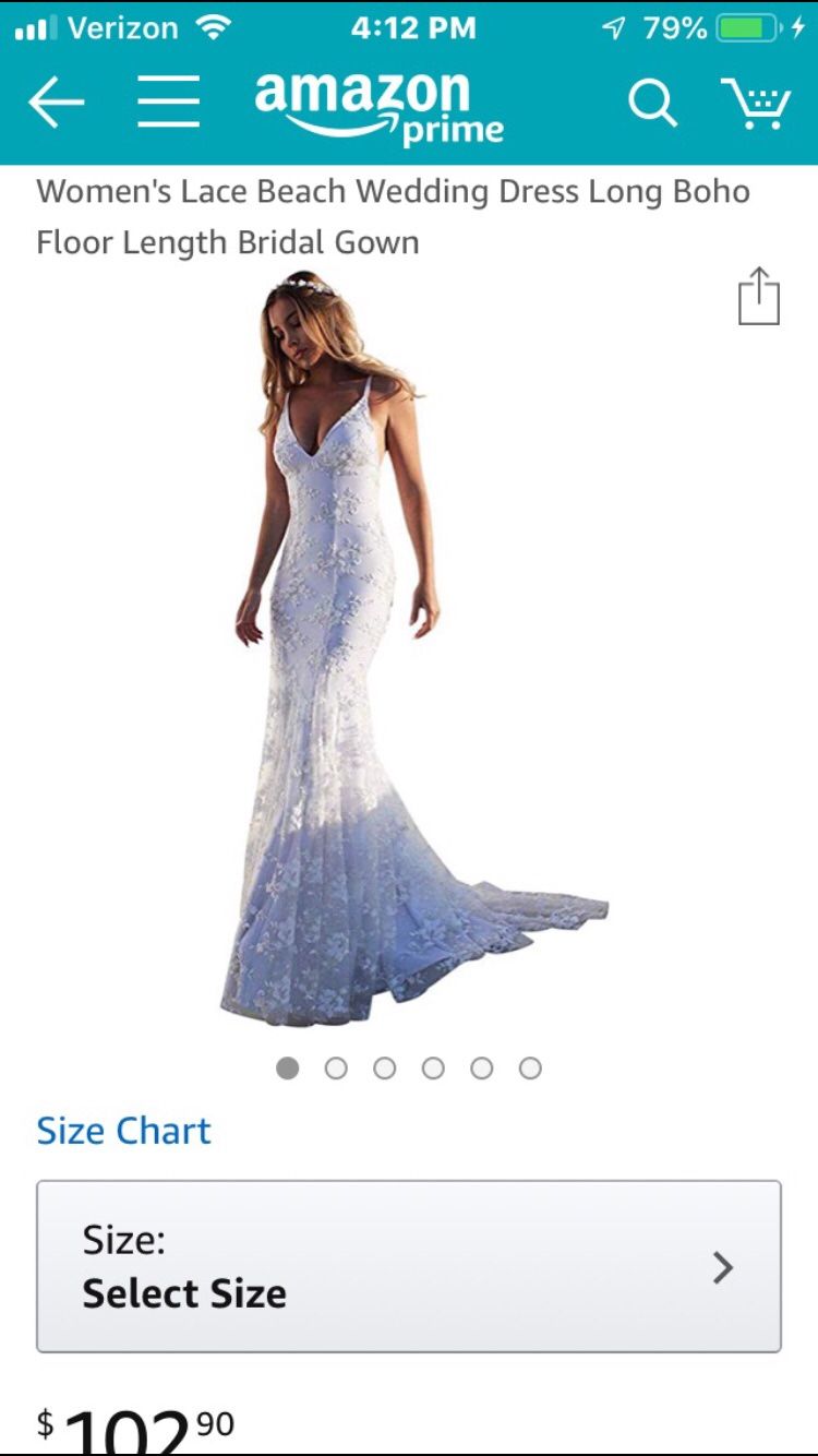 Really Pretty Lightweight Wedding Dress Size Small I Could Fit Into It When I Was 105 But Not Anymore