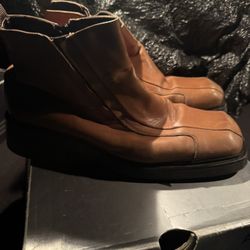 Italian Leather Boots Used With Box