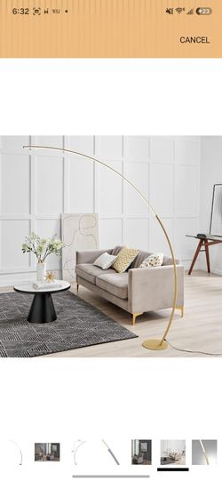 Black Arc LED Floor Lamp