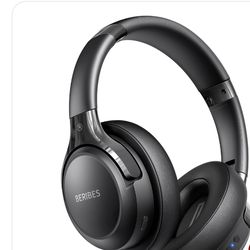BERIBES Bluetooth Headphones Over Ear, 65H Playtime And 6 EQ Music Modes Wireless Headphones With Microphone, HiFi Stereo Foldable Lightweight Headset