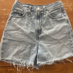 Levi’s High Waisted Denim Shorts