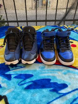 Air Jordan 13 Retro "Brave Blue". / Nike Court Borough Mid 2