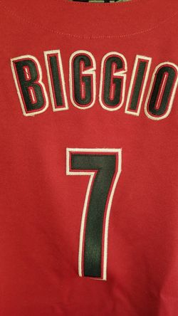 YOUTH Houston Astros Craig Biggio Brick Red Home Jersey for