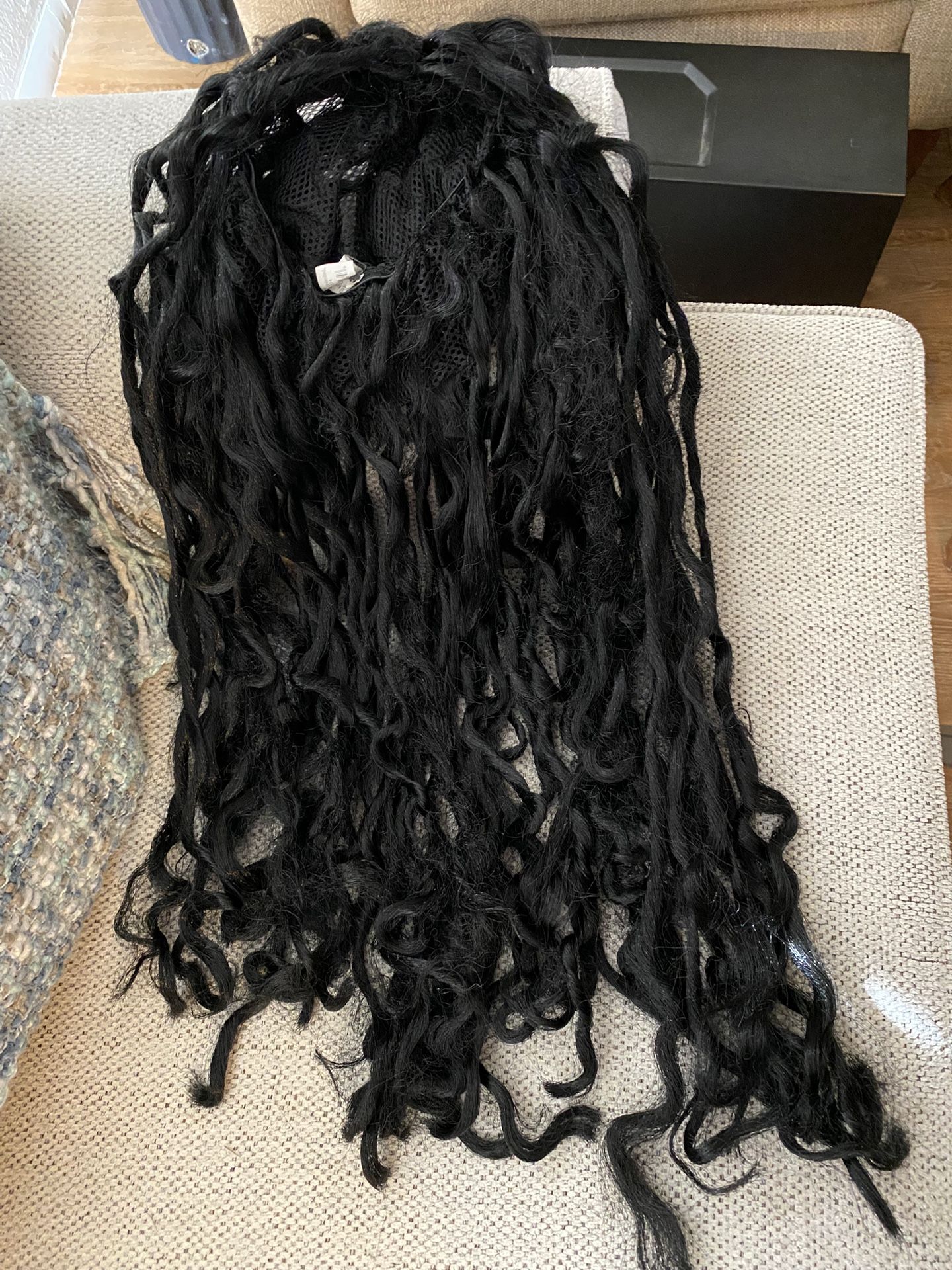 Halloween black dreadlocked wig
